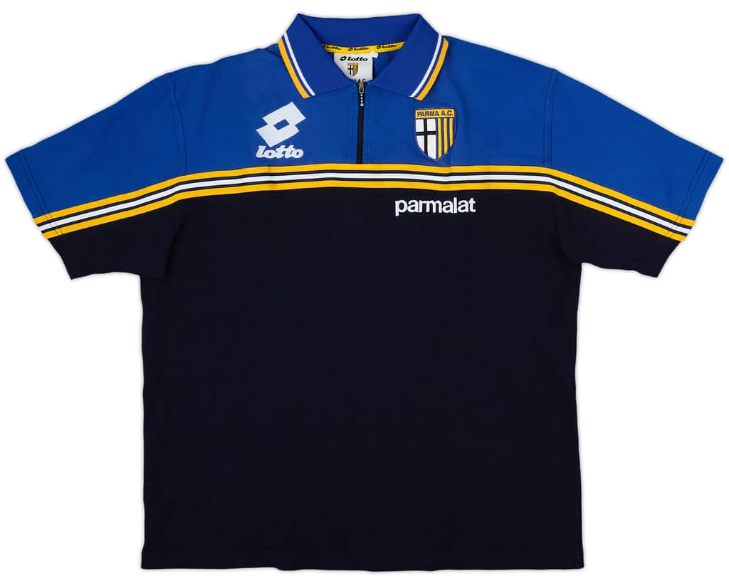 1998-99 Parma 1/4 Zip Polo Shirt - 8/10 - (XL)