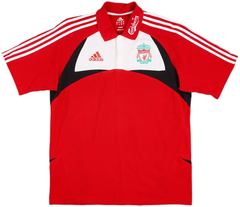 2007-08 Liverpool adidas Polo Shirt - 8/10 - (L)