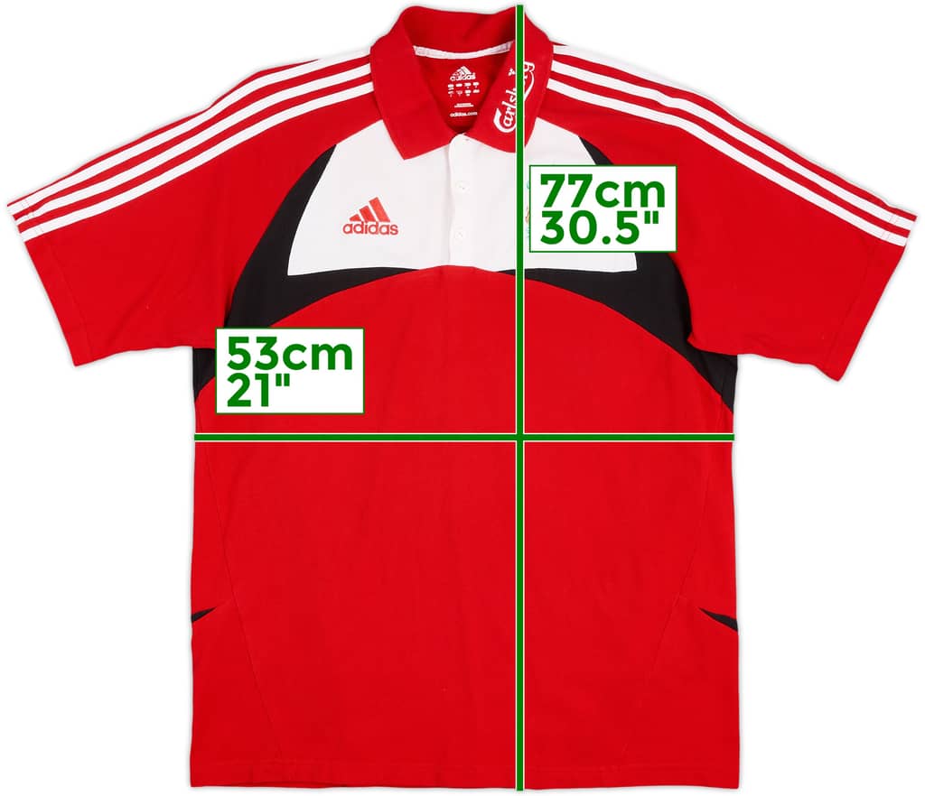 2007-08 Liverpool adidas Polo Shirt - 8/10 - (L)