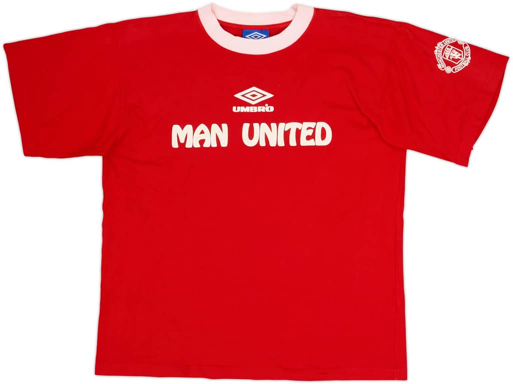 1994-95 Manchester United Umbro Cotton Tee - 9/10 - (M)