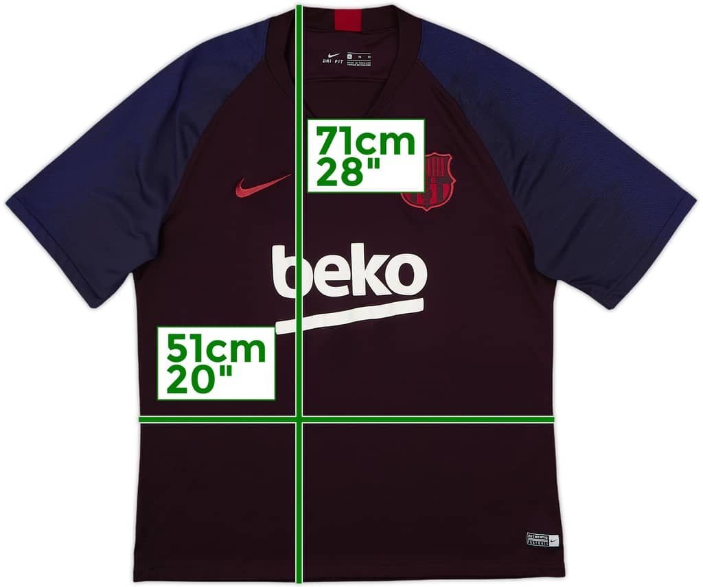 2019-20 Barcelona Nike Training Shirt - 9/10 - (XL)