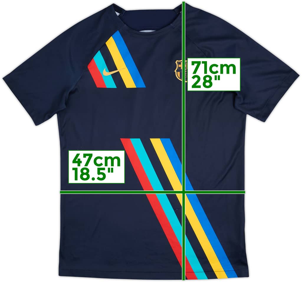 2022-23 Barcelona Nike Training Shirt - 8/10 - (M)