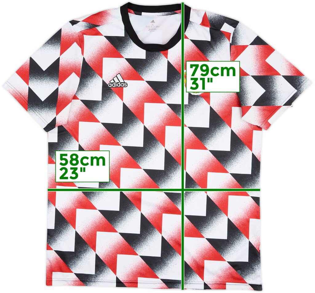 2022-23 Manchester United adidas Training Shirt - 9/10 - (XL)