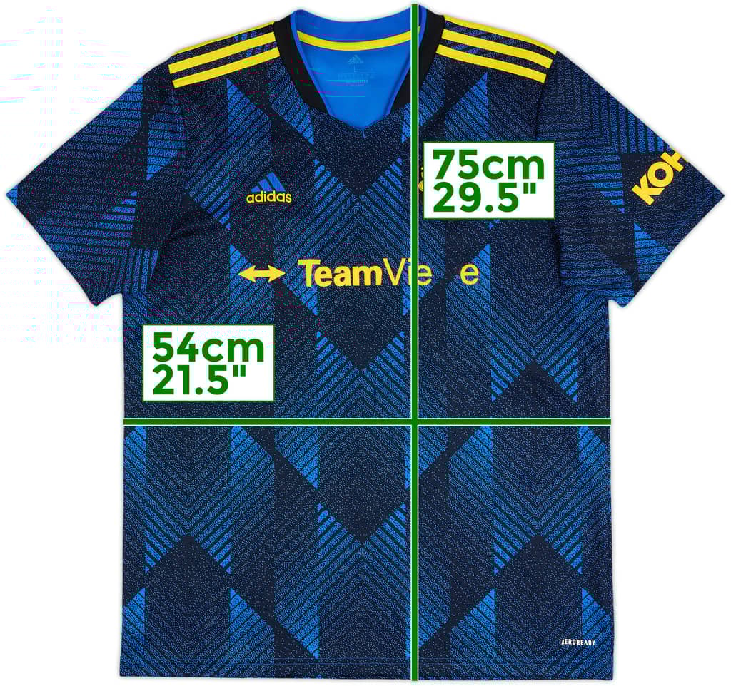 2021-22 Manchester United Third Shirt - 4/10 - (L)