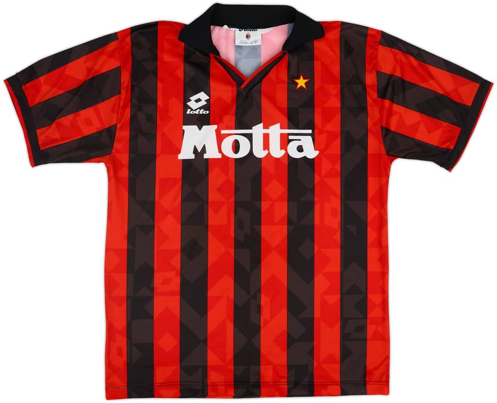 1993-94 AC Milan Home L/S Shirt - 8/10 - (L)