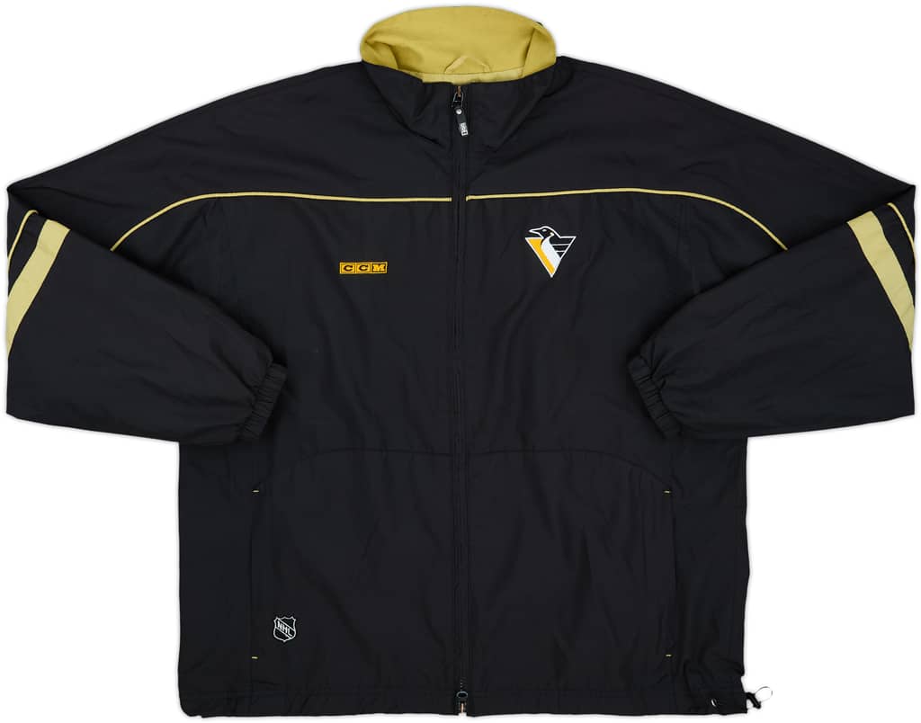 2000-07 Pittsburgh Penguins CCM Full Zip Windbreaker Jacket - 9/10 - (L)