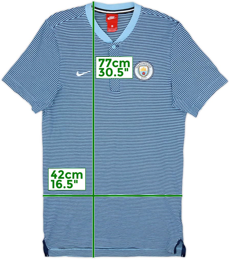 2017-18 Manchester City Nike Polo Shirt - 9/10 - (S)