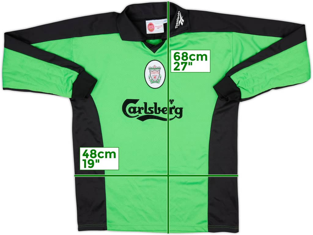 1997-98 Liverpool GK Shirt - 9/10 - (Y)