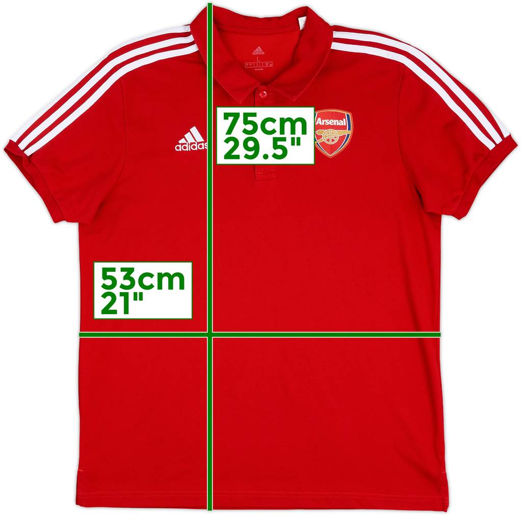 2020-21 Arsenal adidas Polo Shirt - 8/10 - (L)