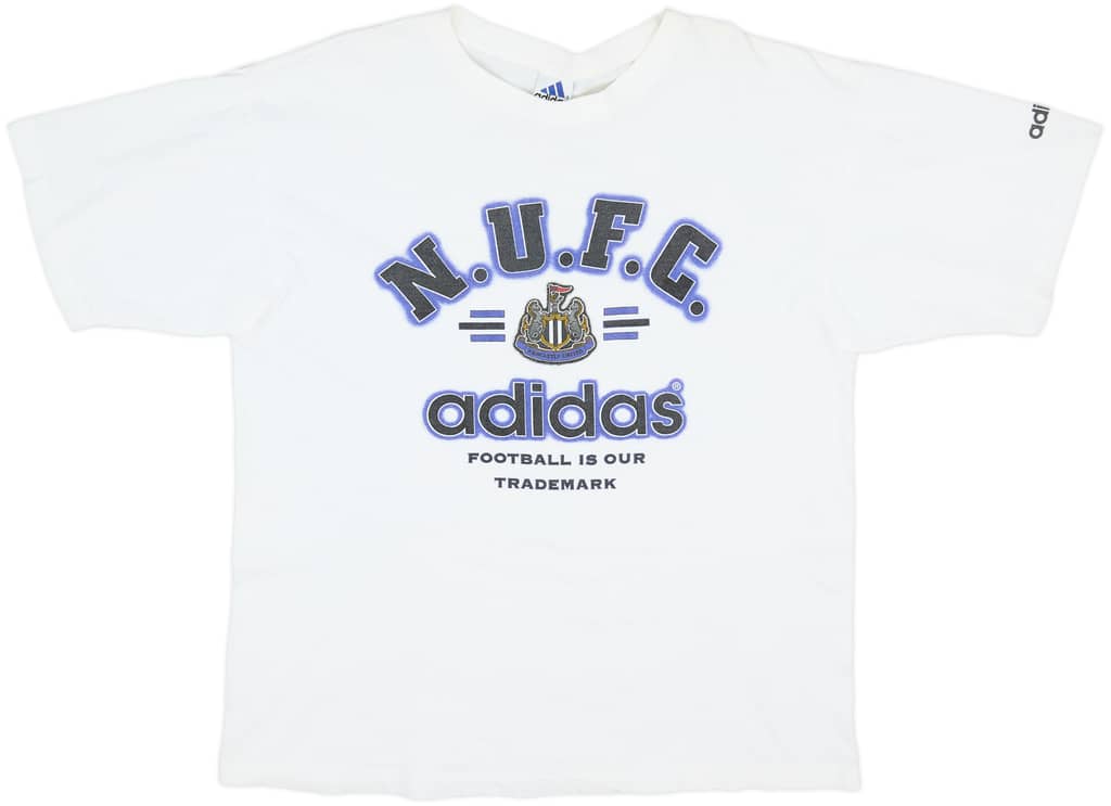 1997-98 Newcastle adidas Cotton Tee - 9/10 - (L)