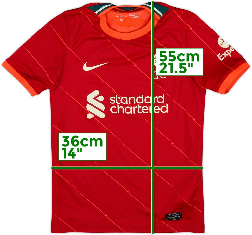 2021-22 Liverpool Home Shirt - 8/10 - (M.Boys)