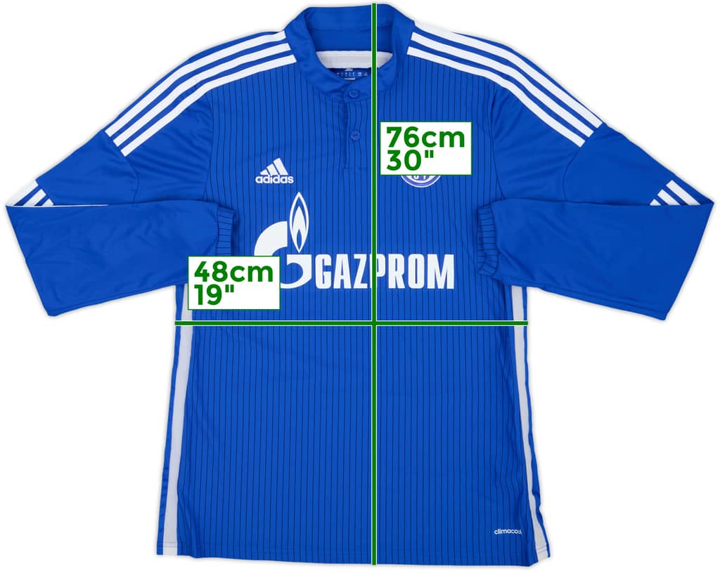 2014-16 Schalke Home L/S Shirt - 10/10 - (L)