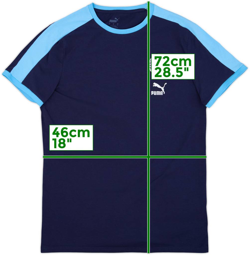 2021-22 Manchester City Puma Camiseta de Algodón - 9/10 - (L)