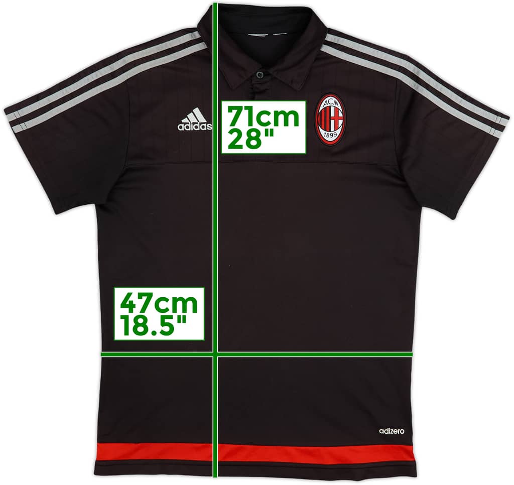 2015-16 AC Milan adizero Polo Shirt - 7/10 - (S)