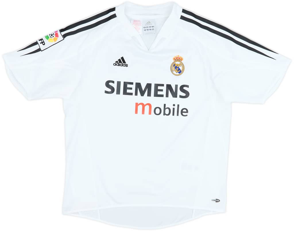 2004-05 Real Madrid Home Shirt - 8/10 - (M.Boys)