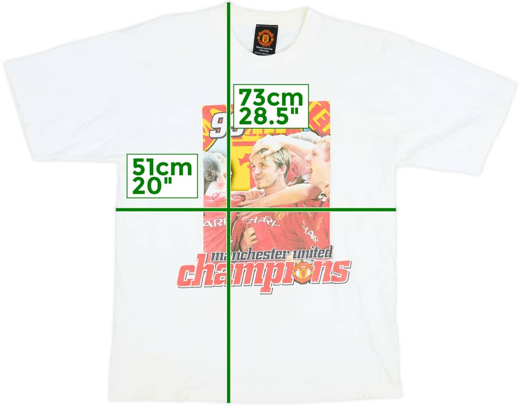1999 Manchester United Graphic Tee - 7/10 - (L)