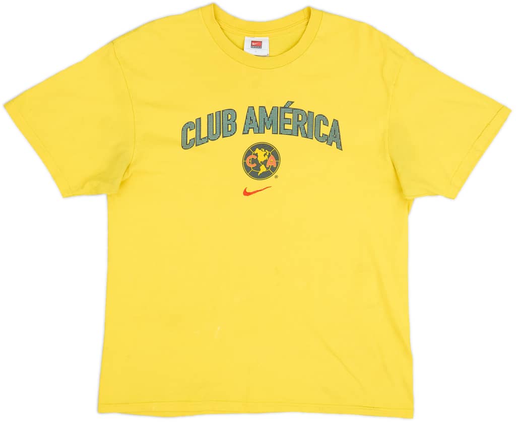 2001-02 Club America Nike Graphic Tee - 9/10 - (L)