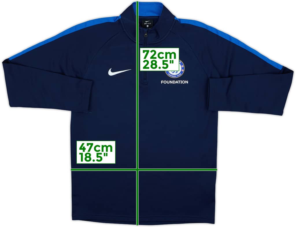 2021-22 Chelsea Foundation Nike 1/4 Zip Training Top - 8/10 - (S)