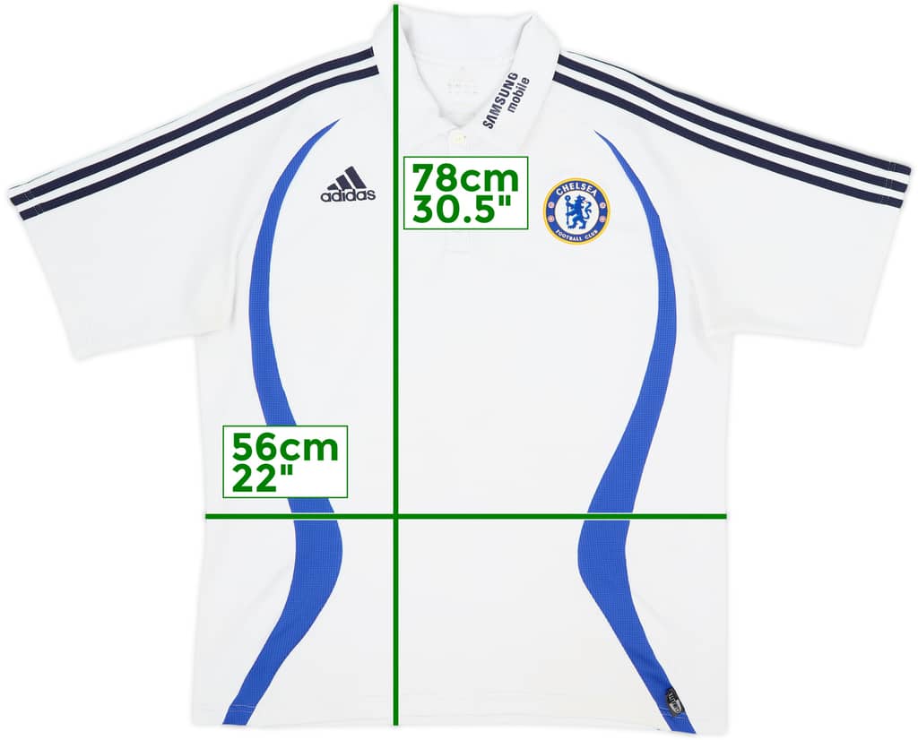 2006-07 Chelsea adidas Polo Shirt - 6/10 - (L)