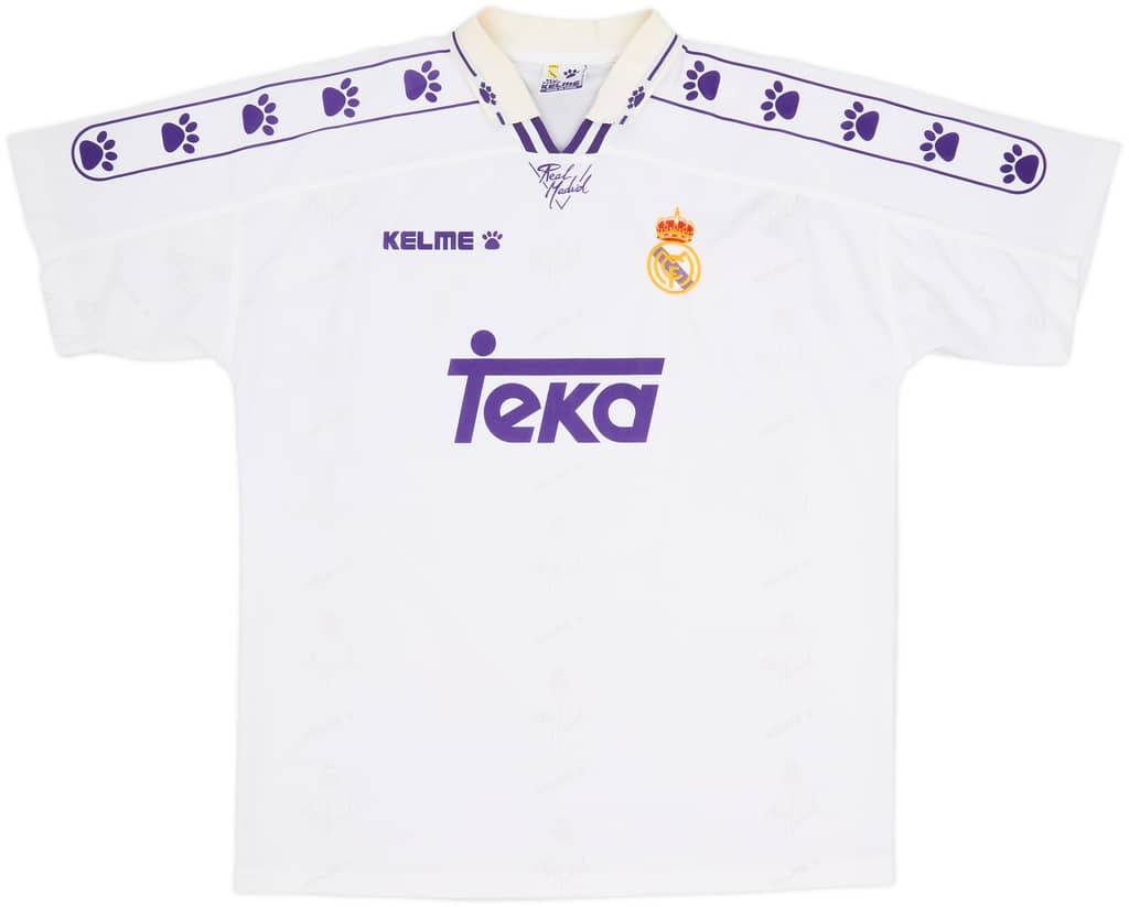 1994-96 Real Madrid Camiseta Local - 8/10 - (XL)