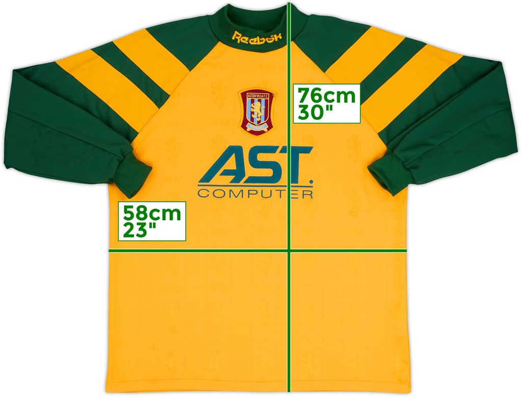 1996-97 Aston Villa GK Shirt - 8/10 - (M)