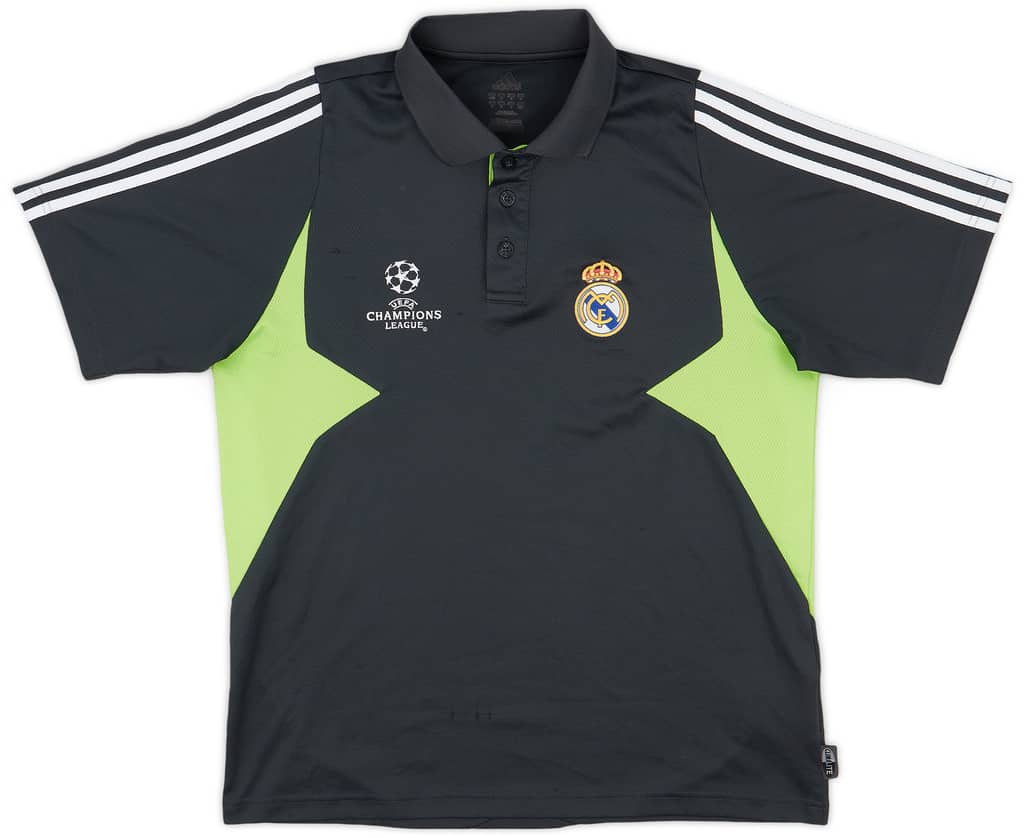 2007-08 Real Madrid CL adidas Polo Shirt - 8/10 - (M/L)