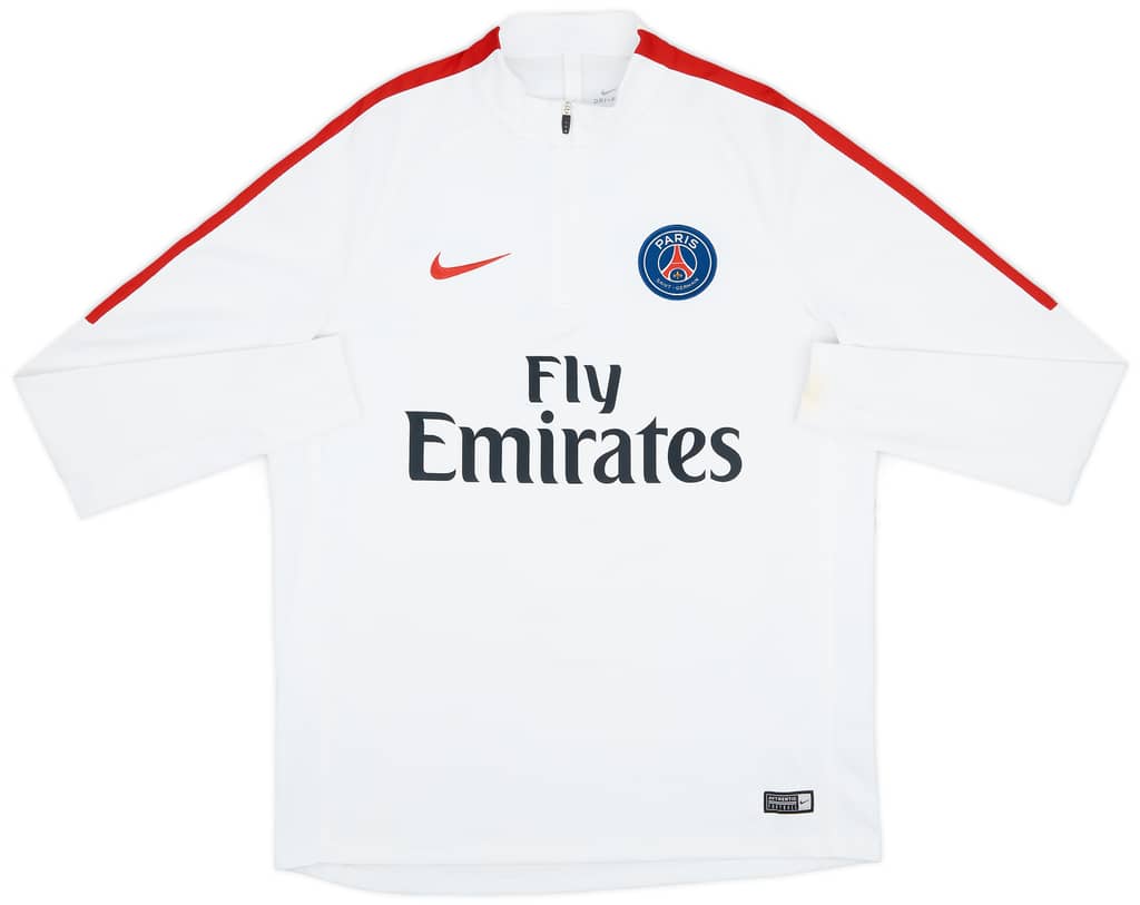 2016-17 Paris Saint-Germain Nike 1/4 Zip Drill Top - 6/10 - (L)