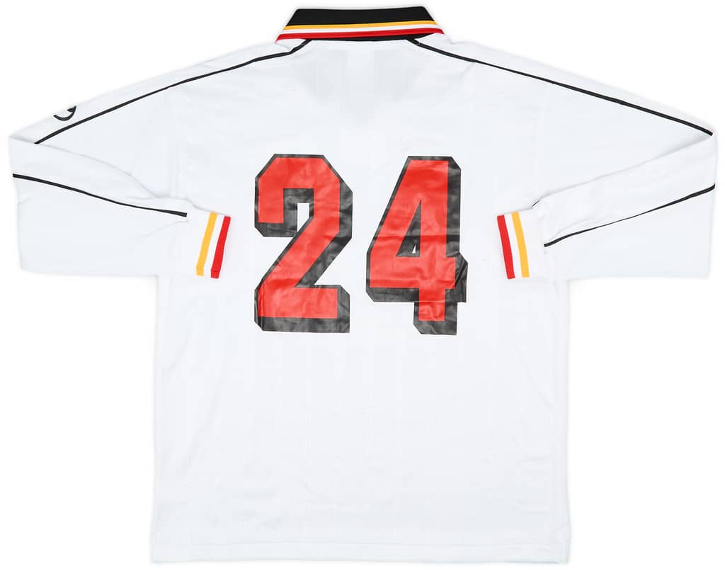 1999-00 Nagoya Grampus Eight Match Issue Emperor's Cup Away L/S Shirt #24 (Tominaga)