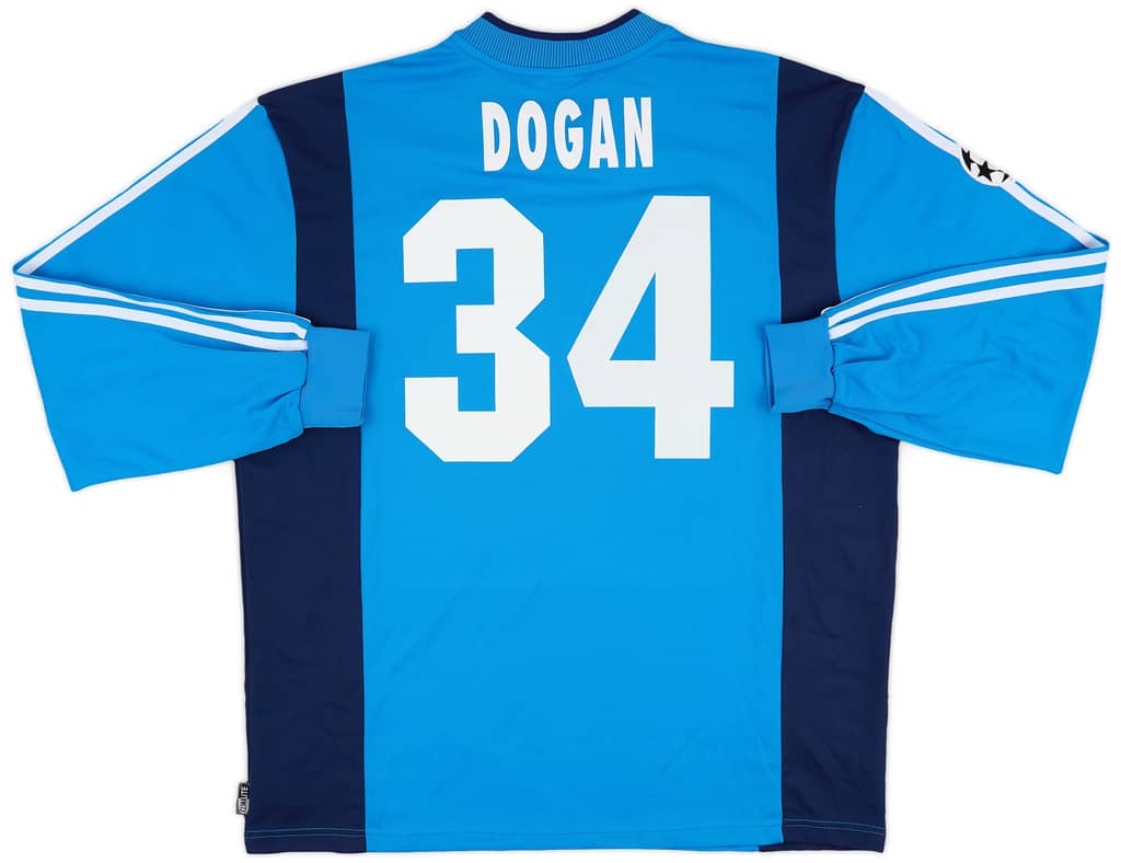 2001-02 Bayer Leverkusen Match Issue Champions League Away Shirt Dogan #34