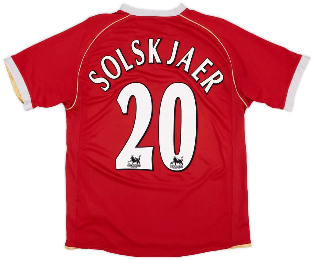 2006-07 Manchester United Home Shirt Solskjaer #20 - 5/10 - (M)