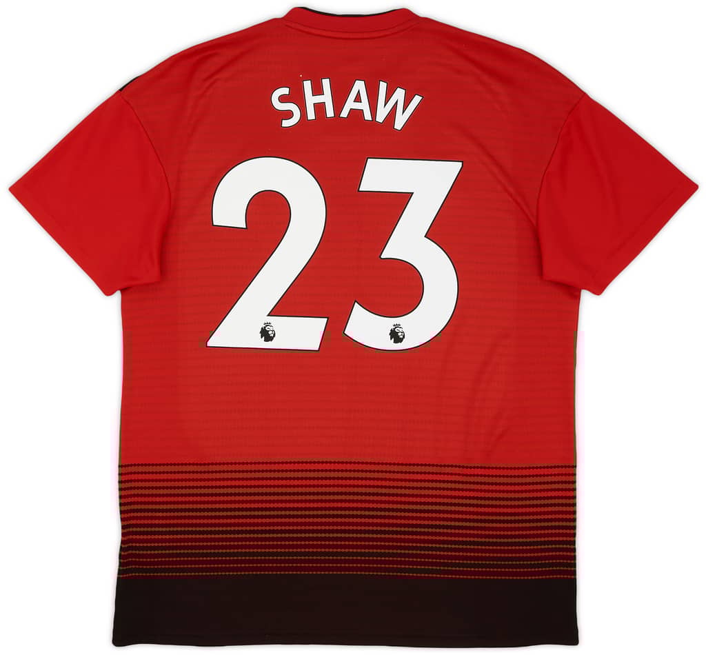 2018-19 Manchester United Home Shirt Shaw #23 - 9/10 - (L)