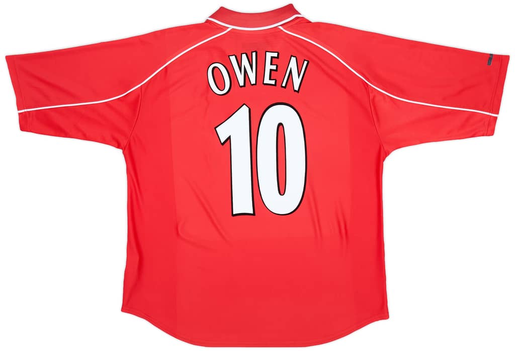 2000-02 Liverpool Home Shirt Owen #10 - 6/10 - (L)