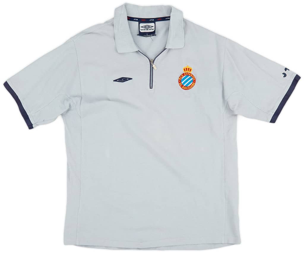 2004-05 Espanyol Umbro 1/4 Zip Polo Shirt - 9/10 - (M)