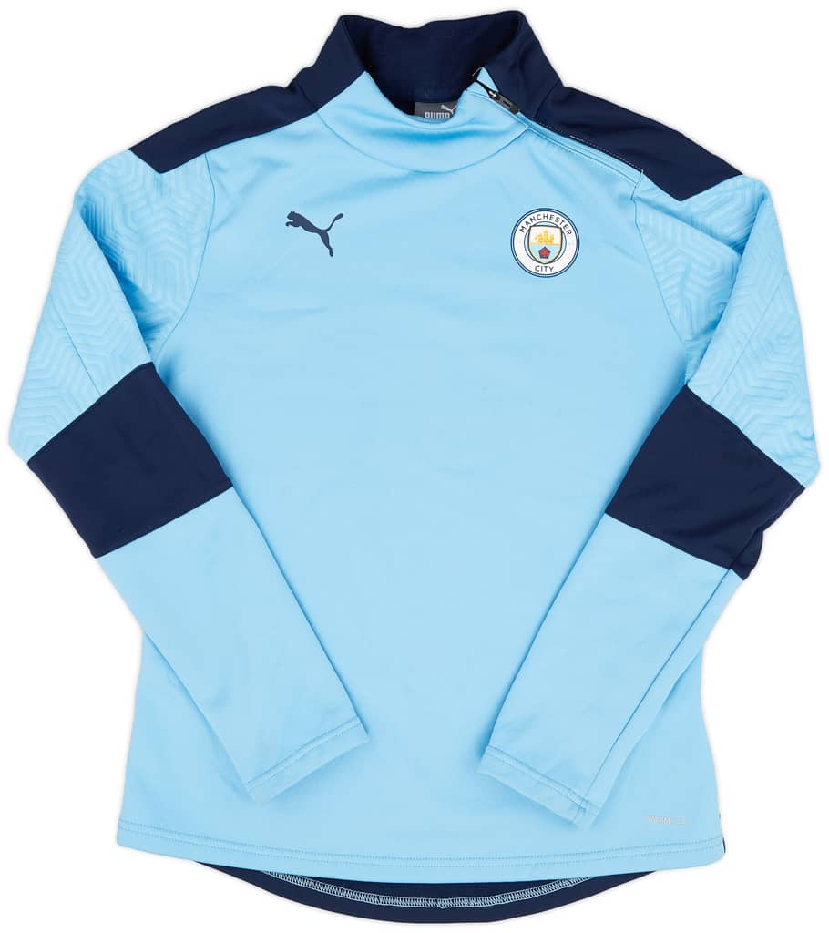 2019-20 Manchester City Puma 1/4 Zip Drill Top - 7/10 - (S)
