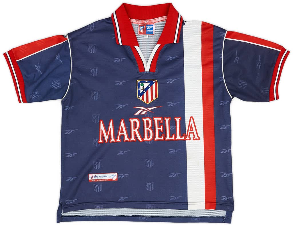 1998-99 Atletico Madrid Away Shirt Aguilera #15 - 8/10 - (XS)