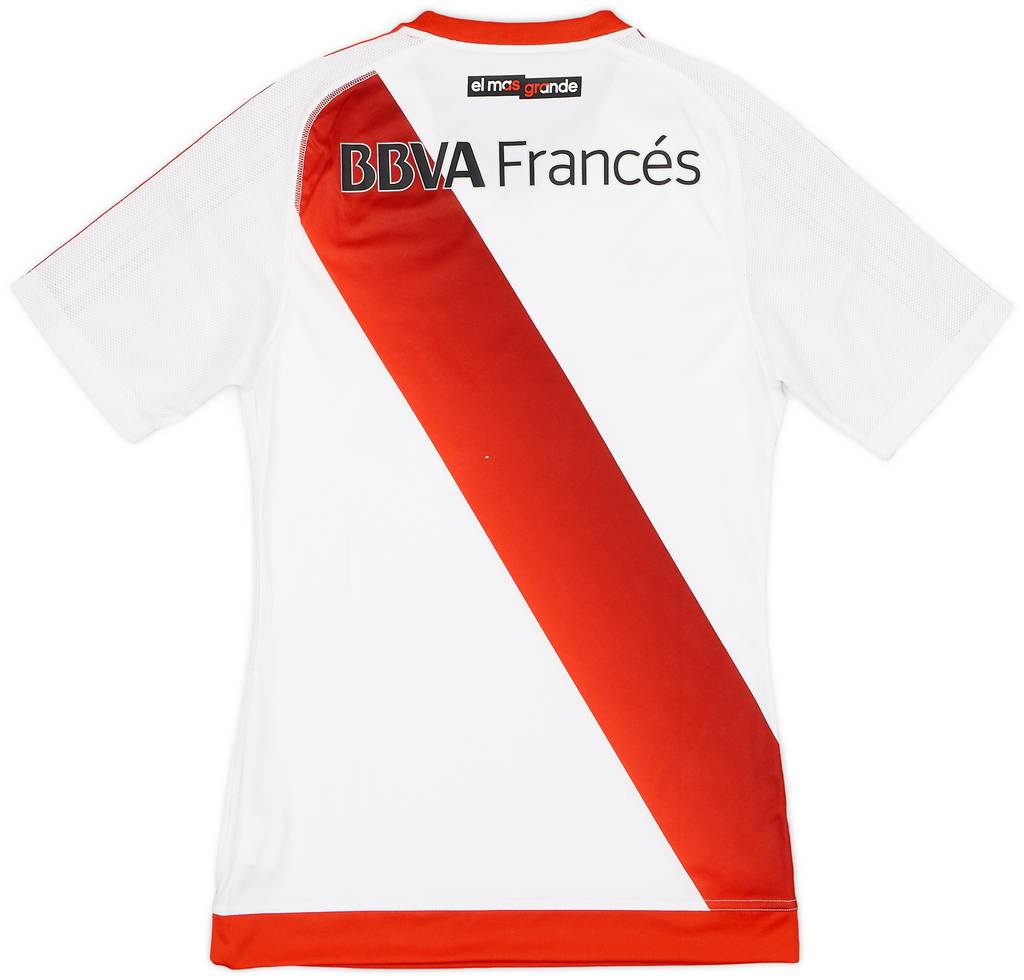 2016-17 River Plate Authentic Home Shirt - 8/10 - (S)