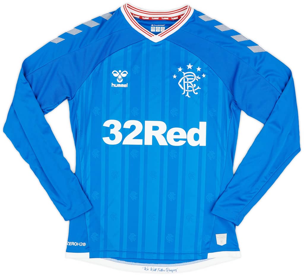 2019-20 Rangers Home L/S Shirt - 10/10 - (S)