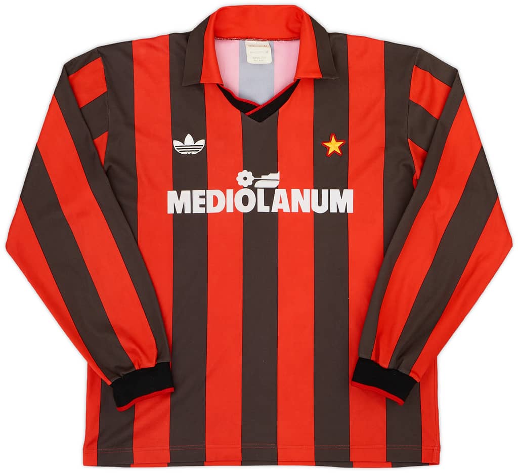 1990-91 AC Milan Home L/S Shirt #4 - 6/10 - (M)