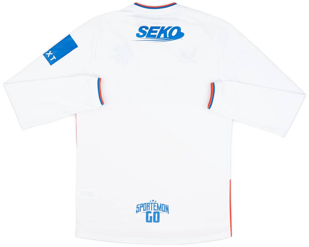 2022-23 Rangers Away L/S Shirt - 9/10 - (M)
