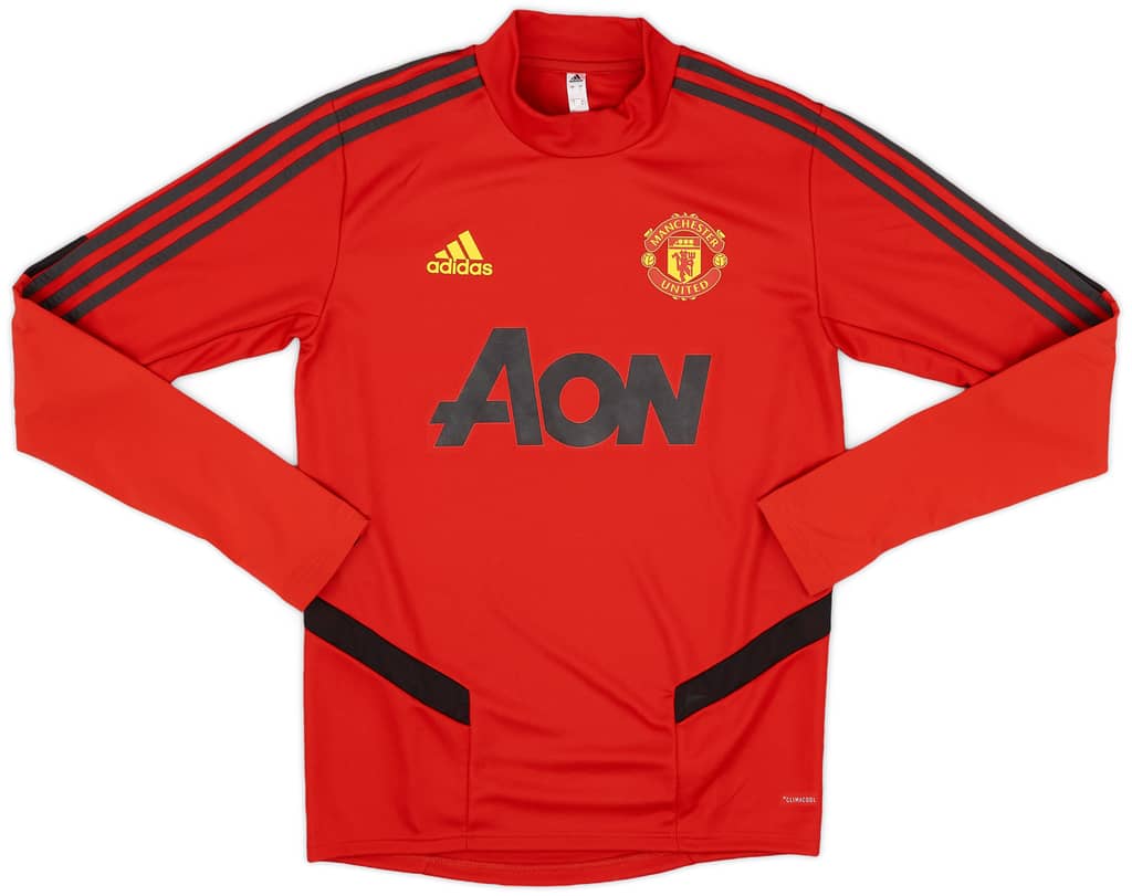 2019-20 Manchester United adidas L/S Sweat Top - 10/10 - (S)