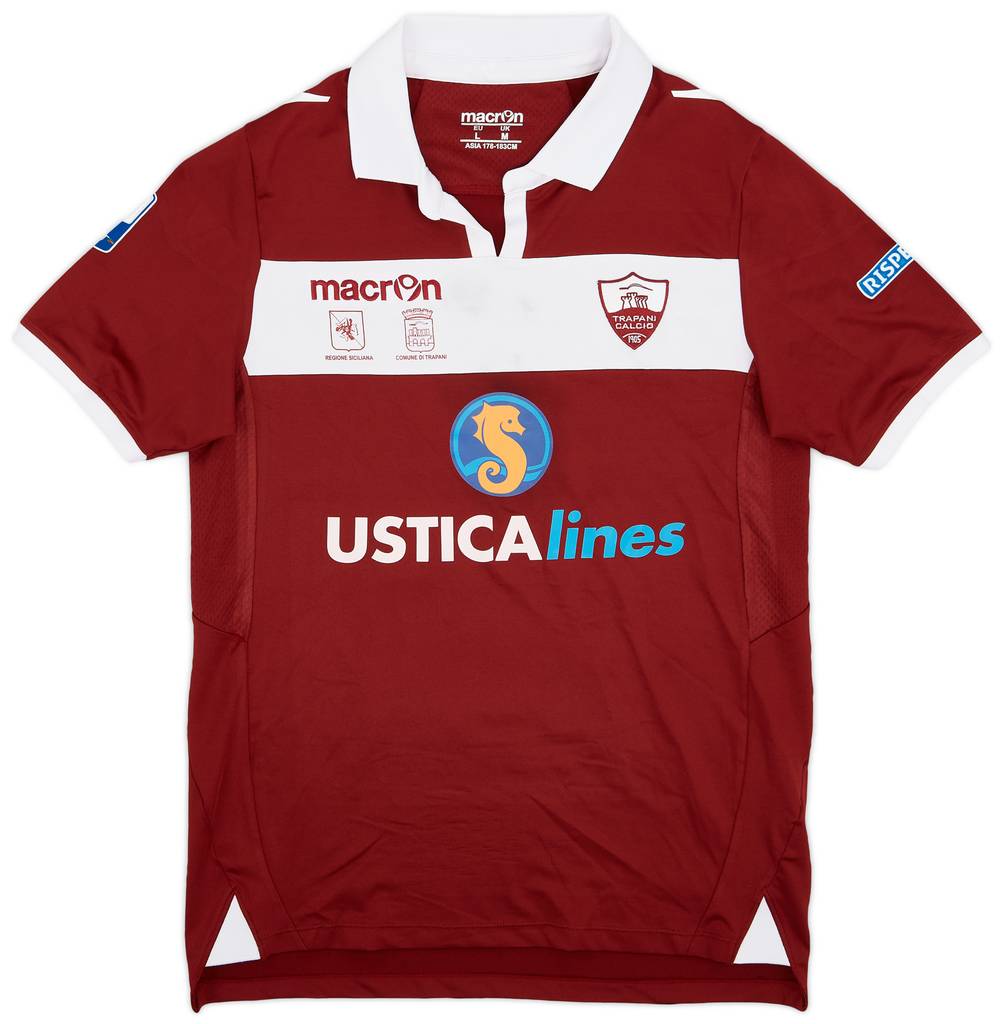 2013-14 Trapani Match Issue Home Shirt Ciaramitaro #14