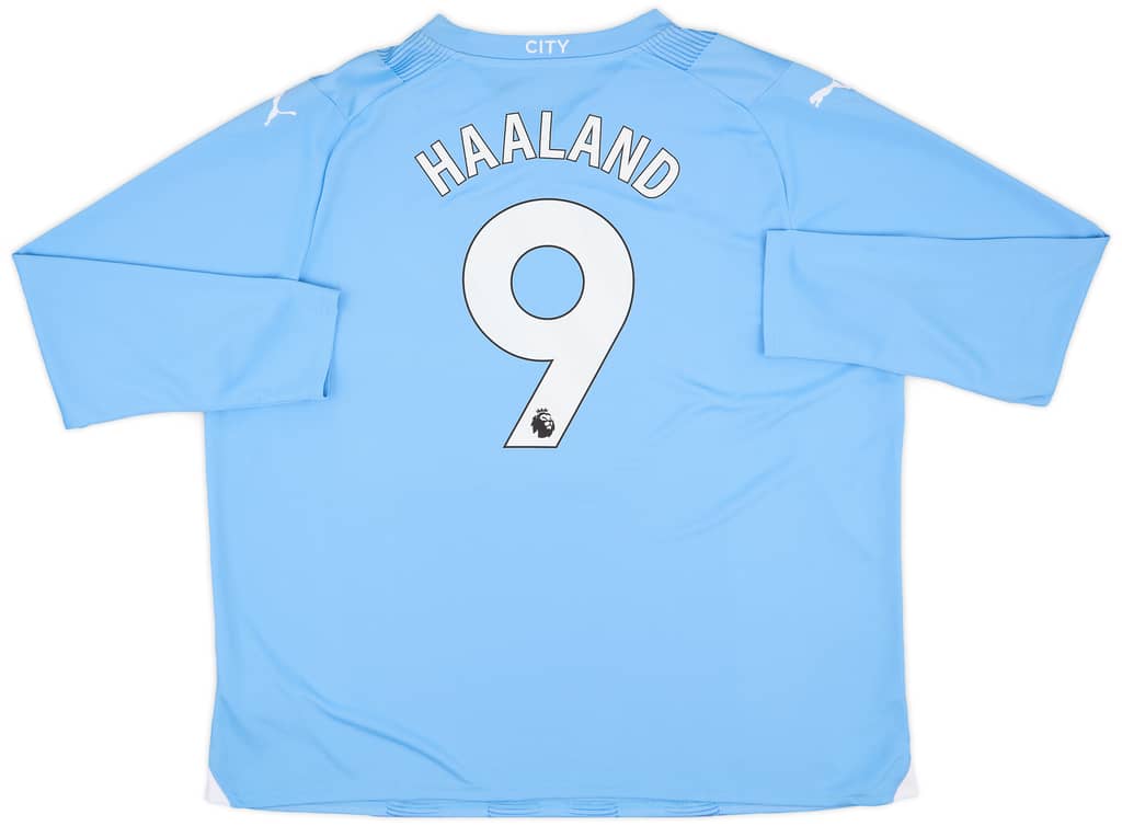 2023-24 Manchester City Home L/S Shirt Haaland #9 (3XL)