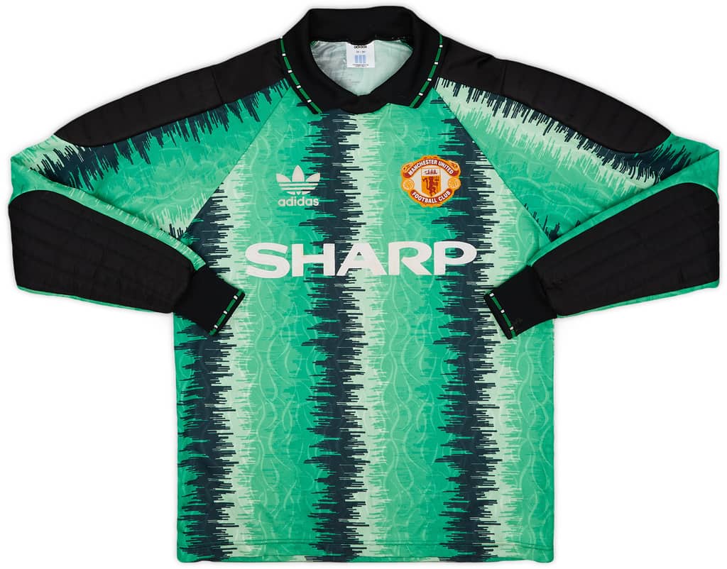 1990-92 Manchester United GK Shirt - 7/10 - (S)