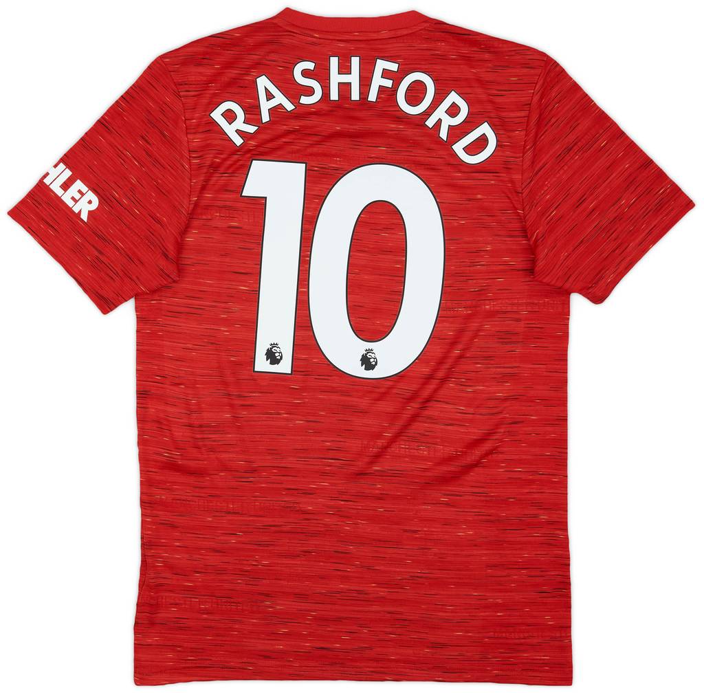 2020-21 Manchester United Home Shirt Rashford #10 - 9/10 - (S)