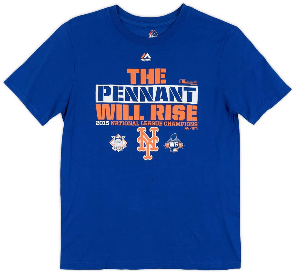 2015 New York Mets National League Champions Majestic Tee - 9/10 - (L.Boys)