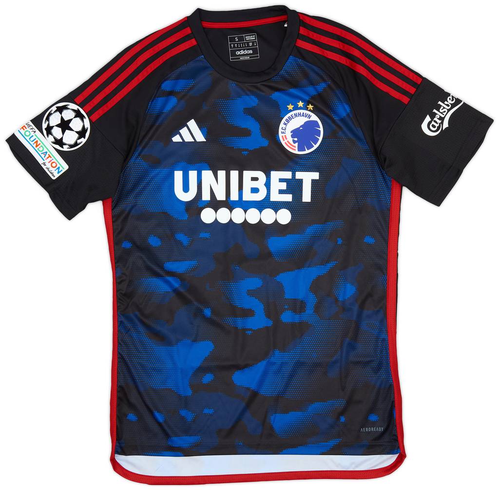 2023-24 FC Copenhagen Match Issue Champions League Away Shirt Achouri #30