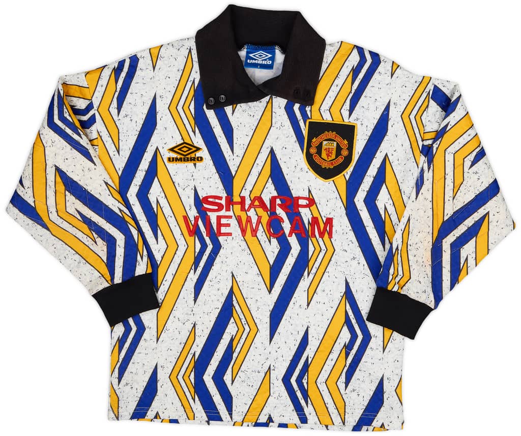 1993-94 Manchester United GK Shirt Schmeichel #1 - 6/10 - (S)