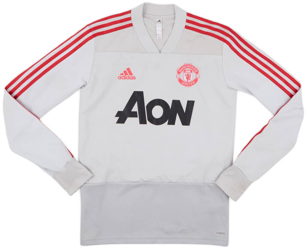 2018-19 Manchester United adidas Sweat Top - 8/10 - (S)