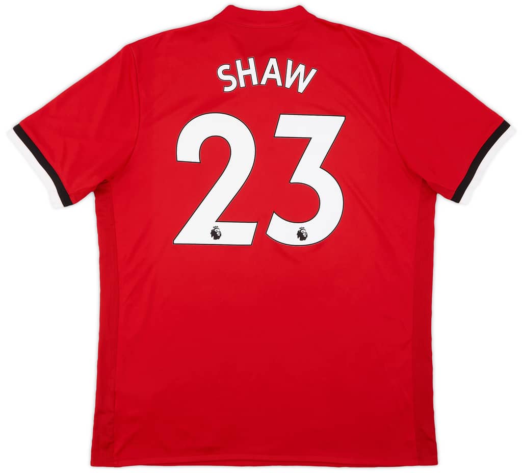 2017-18 Manchester United Home Shirt Shaw #23 - 7/10 - (XL)