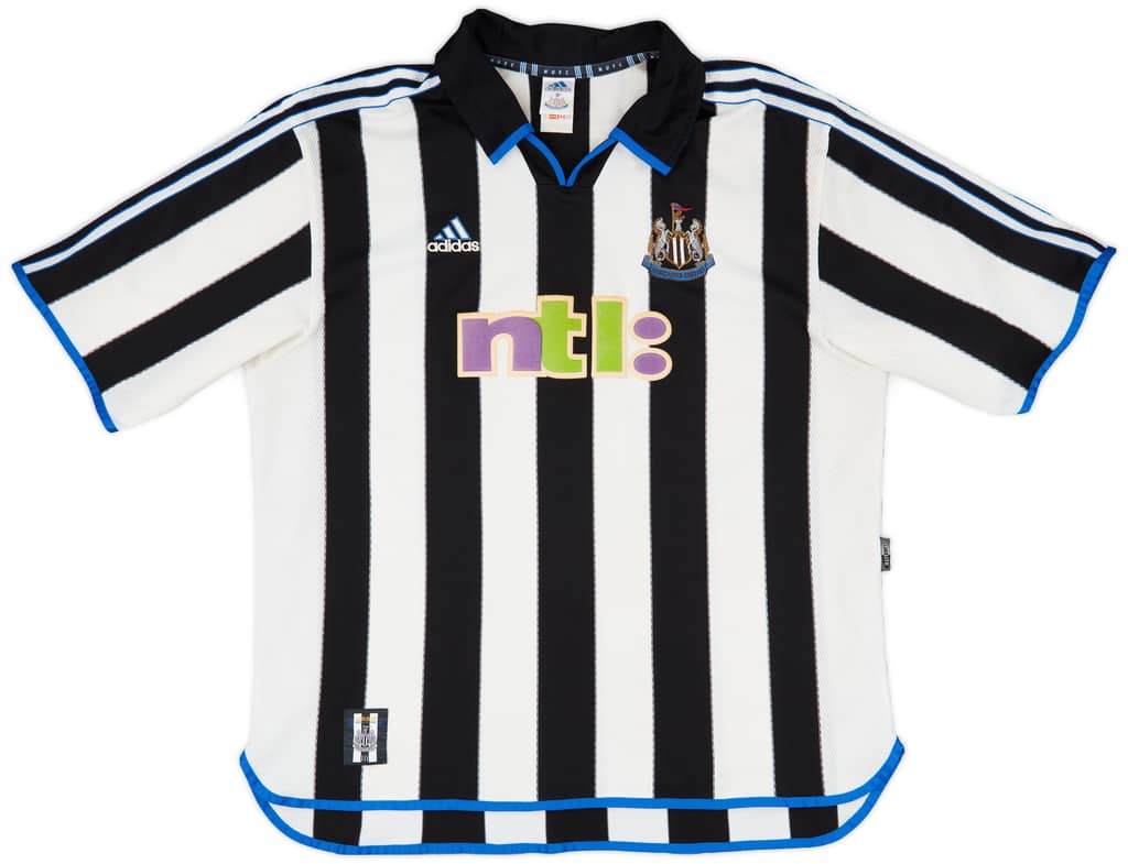 2000-01 Newcastle Home Shirt Shearer #9 - 5/10 - (XXL)
